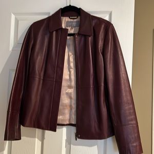 Ann Taylor size small leather jacket